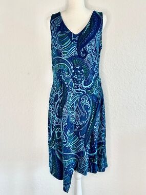 Tommy Bahama Paisley Print Resort Dress, Size XL